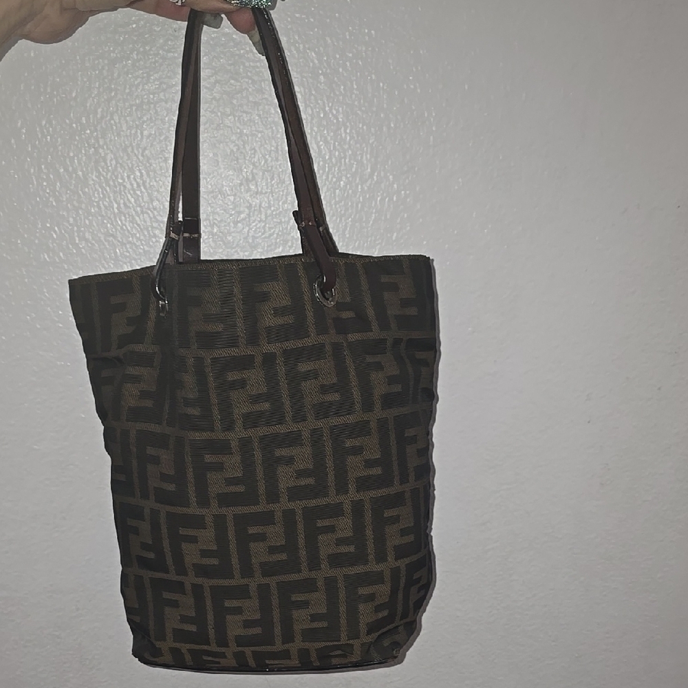 Fendi Brown and Black Tote Bag - Picture 1 of 13